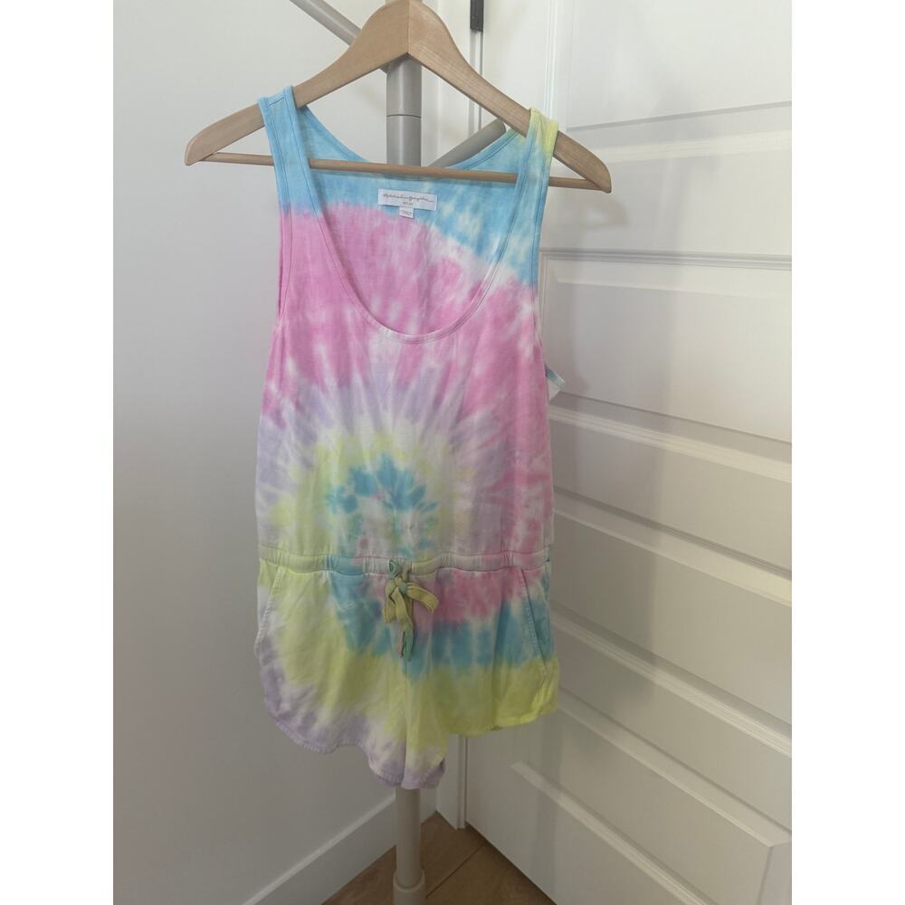 Spiritual Gangster Perfect Lounge Romper MultiColor Tie-dye‎ Size Medium